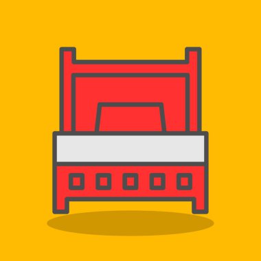 Mobilya ve ev tabelasının vektör çizimi. Stok için mobilya seti ve ev vektör simgesi.