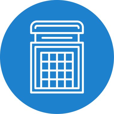 Hesap makinesi. Web simgesi basit illüstrasyon