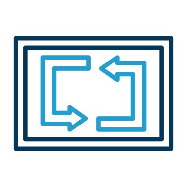 Web simgesi, vektör illüstrasyonunu tekrarla