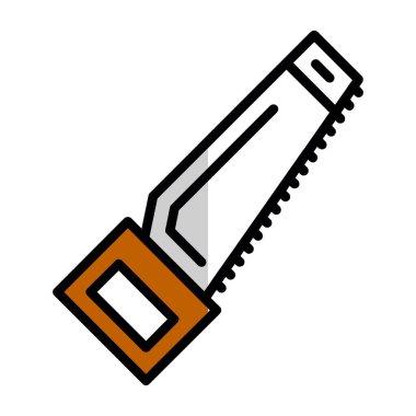 Modern El Testere simgesinin vektör çizimi              