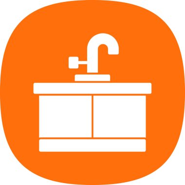 Kitchen sink icon.web simple illustration