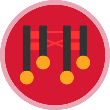 davul. Web simgesi basit illüstrasyon