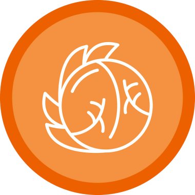 Beyaz Lahana Ağı simgesi basit illüstrasyon 