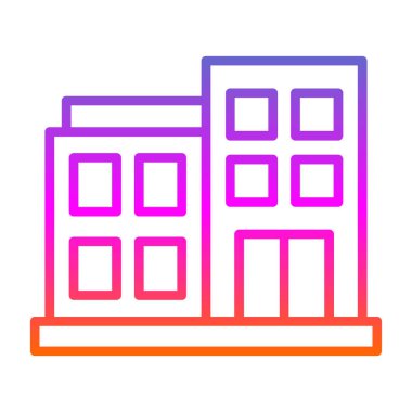 modern yapı web simgesi, vektör illüstrasyonu