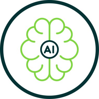 AI simge vektör çizim