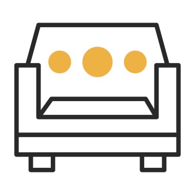 Kanepe. Web simgesi basit tasarım