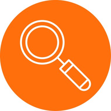 Büyütme cam simgesi vektör illüstrasyonu 