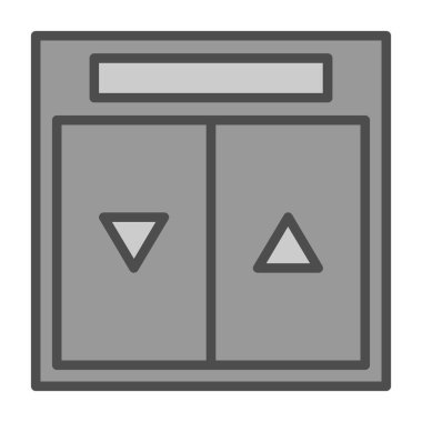 ATM 'de. Web simgesi basit illüstrasyon