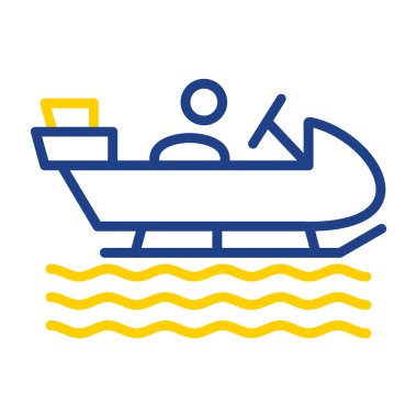 Gemi simgesi vektör illüstrasyonu