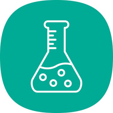 Laboratuvar simgesinin vektör illüstrasyonu