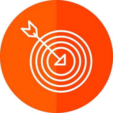 hedef ok simgesi, vektör çizim ile 