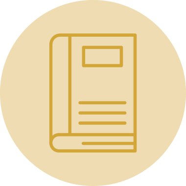 Kitap simgesinin vektör illüstrasyonu 