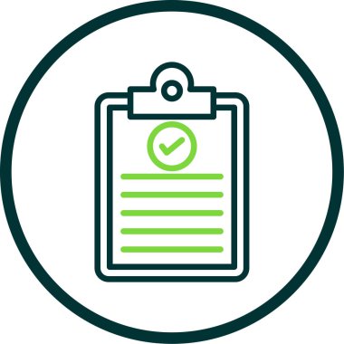 Basit düz pano simgesi vektör çizimi 