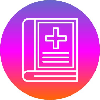 Modern kitap simgesinin vektör illüstrasyonu