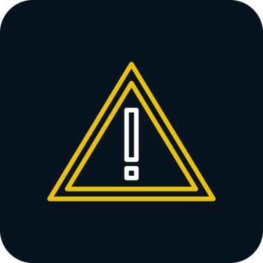 uyarı vektörü düz resimleme simgesi