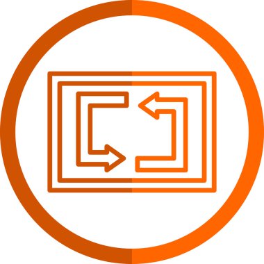 Web simgesi, vektör illüstrasyonunu tekrarla