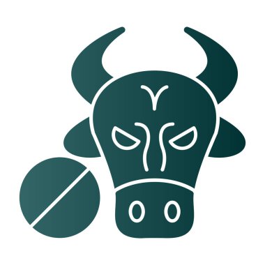 Boğa logosu vektör çizimi tasarımı. vektör sembolü tasarımı