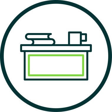 Mobilya simgesinin vektör çizimi