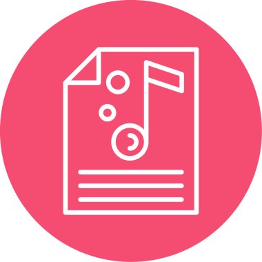 Belge simgesinin vektör illüstrasyonu