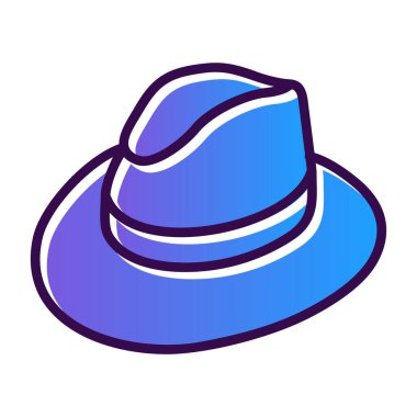 Şapka. Web simgesi basit illüstrasyon 