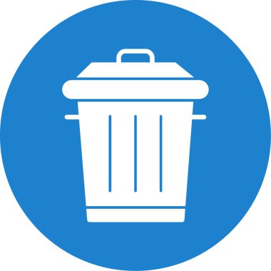 Çöp kutusu simgesi. vektör illüstrasyonu