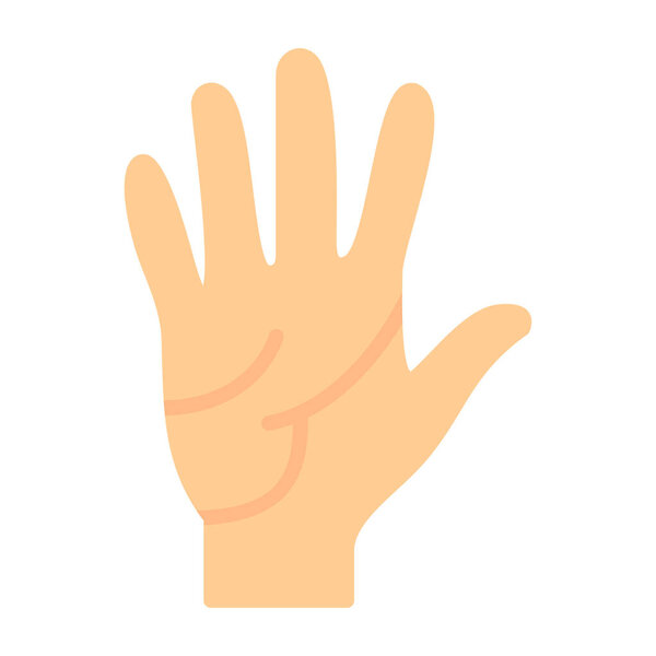 иконка человеческой руки, векторная иллюстрация
