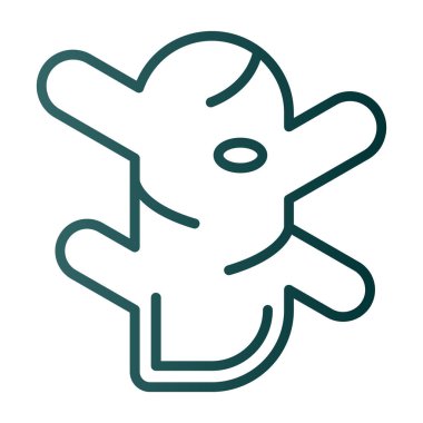 Zencefil kök simgesinin vektör illüstrasyonu 