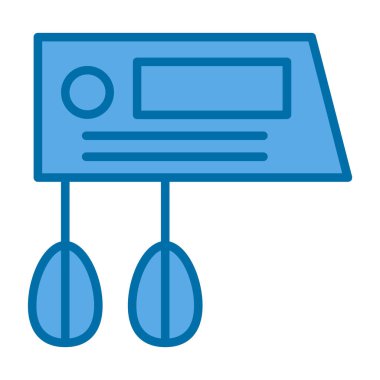 Karıştırıcı. Web simgesi basit illüstrasyon                