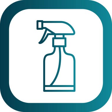 sprey şişe kutsal kişilerin resmi, vektör çizim