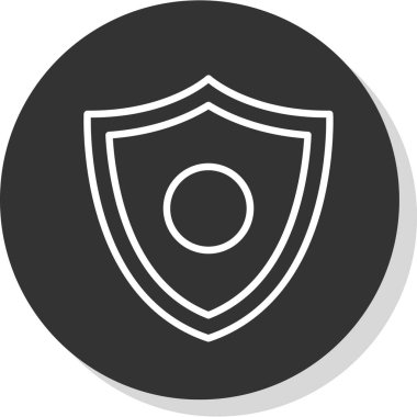 kalkan simgesi, vektör illüstrasyonu basit tasarım