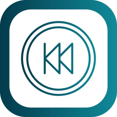 Grafik Geri sarma ikon vektör illüstrasyonu  