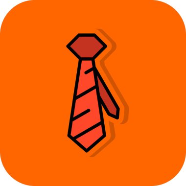 Kravat. Web simgesi basit tasarım