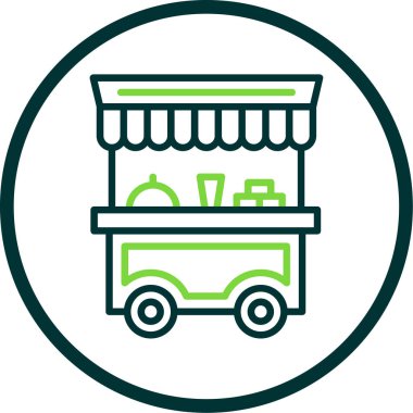 Dükkan. Web simgesi basit illüstrasyon