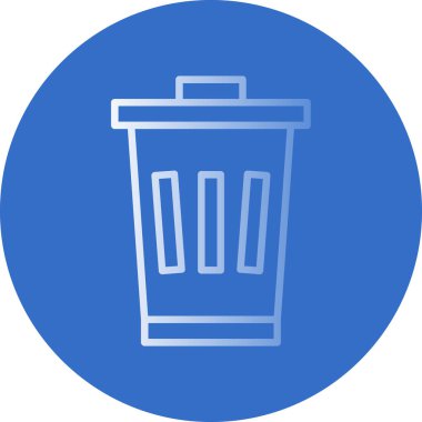 Çöp kutusu web simgesi. Vektör illüstrasyonu.
