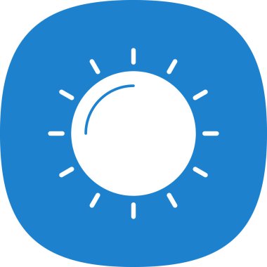 Güneş Simgesi Vektör illüstrasyonu 