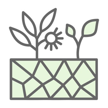 bitki simgesi vektör illüstrasyonu