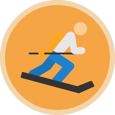 Grafik Kayak ikonu vektör çizimi