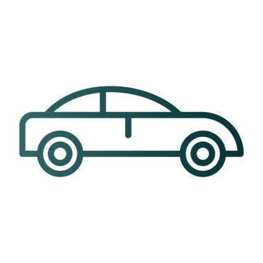 araba simgesi, vektör illüstrasyonu 