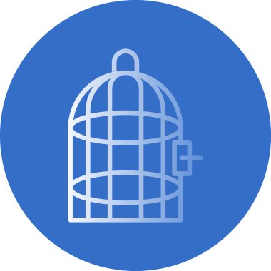 Kuş kafesi, ağ basit illüstrasyon