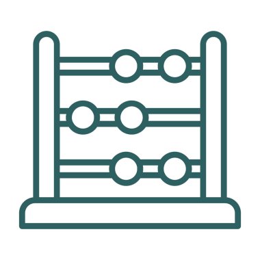 abacus web simgesi vektör illüstrasyonu