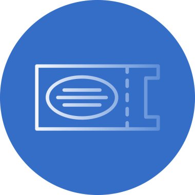 bilet ikonu vektör illüstrasyonu