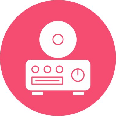 CD çalar simge vektör çizim