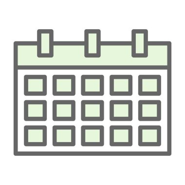 basit takvim simgesini, vektör çizim