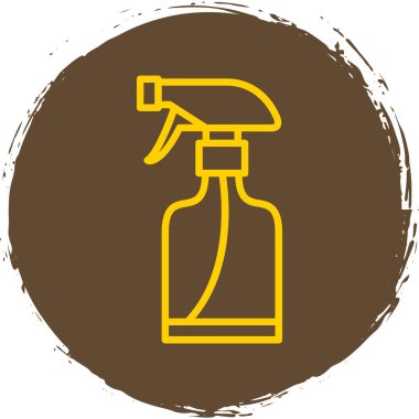 sprey şişe kutsal kişilerin resmi, vektör çizim