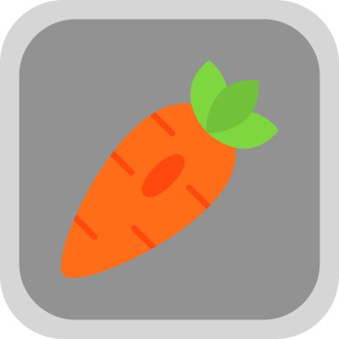 Düz bir havuç simgesi