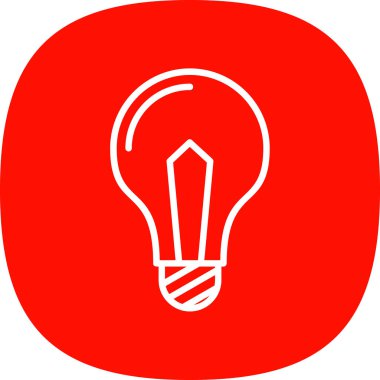 Ampul simgesi web basit illüstrasyon