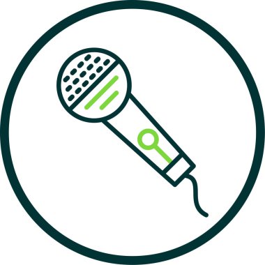 mikrofon simgesi vektör illüstrasyonu