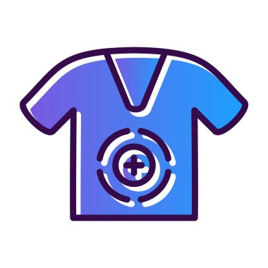 tshirt simgesi vektör illüstrasyonu