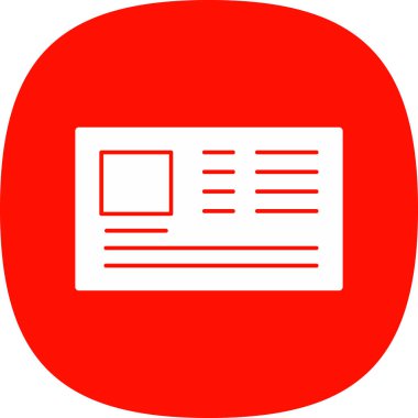Kimlik kartı web simgesi, vektör illüstrasyonu