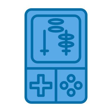 oyun konsolu simgesi, vektör illüstrasyonu, video oyunu sembolü 